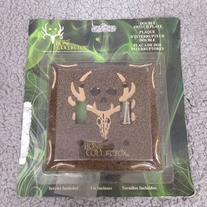 Bone Collector Double Switch Plate Cover Antler Logo Man Cave Camp‎ Cabin Hunt